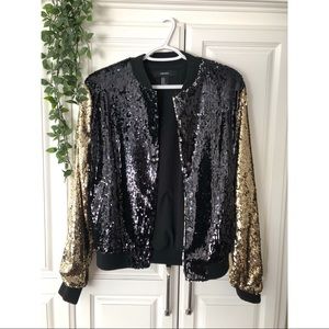Forever21 sequin bomber jacket (M)